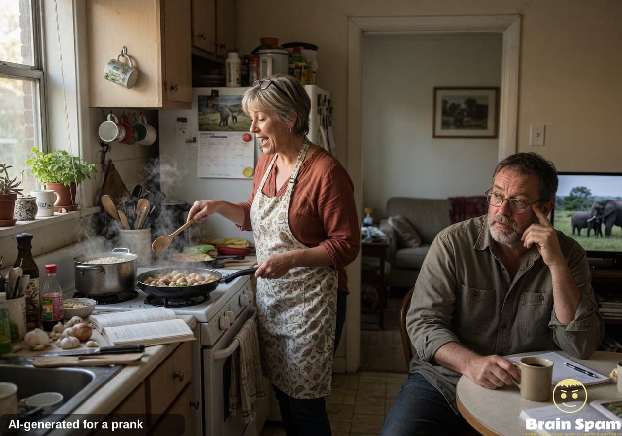 Resident requests advice on roommate cooking narration habit